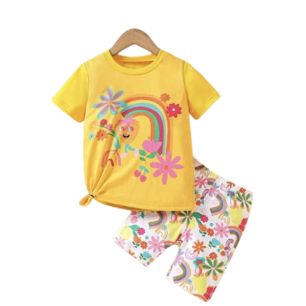 Baby & Kids 2pcs Printed T-shirt Set (3mths-6yrs)