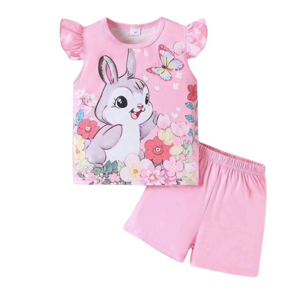 Baby & Kids 2pcs Printed T-shirt Set (3mths-6yrs)