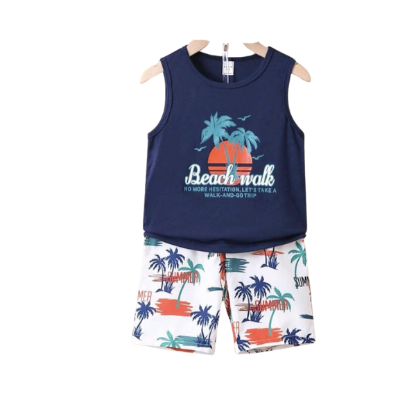 Baby & Kids 2pcs Printed T-shirt Set(3mths-6yrs)