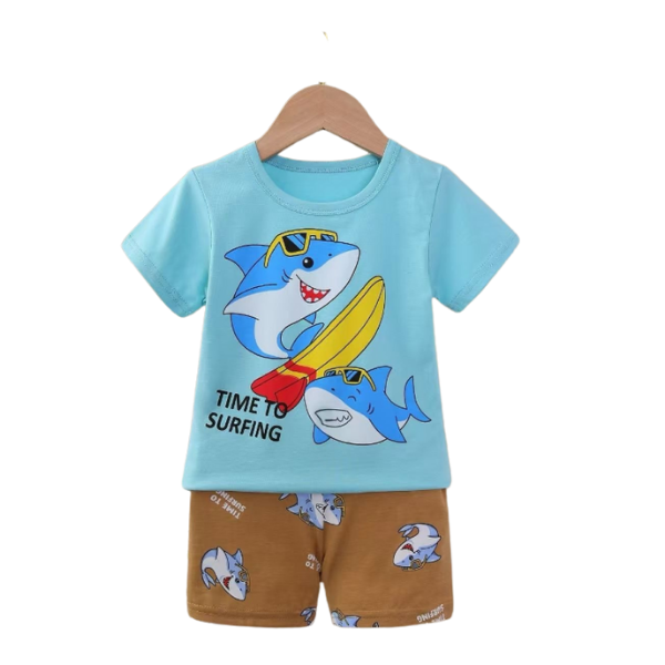 Baby & Kids 2pcs Printed T-shirt Set (3mths-8yrs)