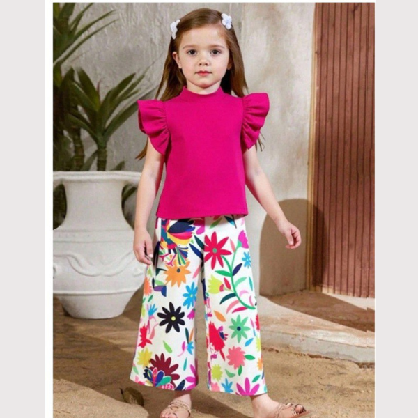 Baby & Kids 2pcs Printed T-shirt & Full Pant (1yrs-12yrs)