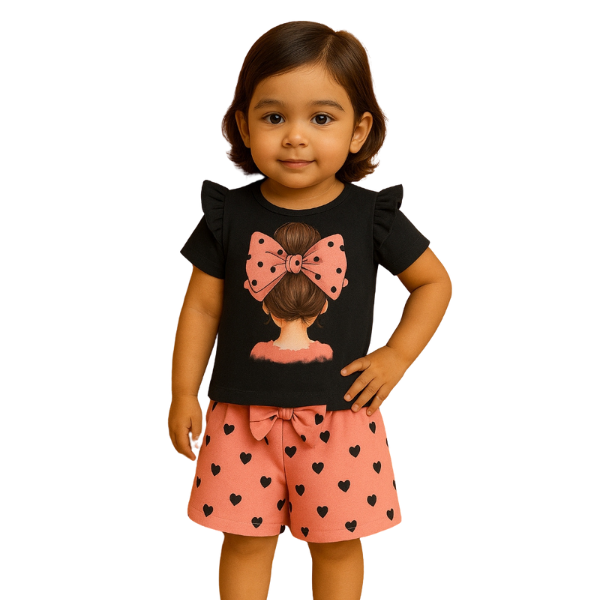 Baby & Kids 2pcs Printed T-shirt Set (3mths-6yrs)