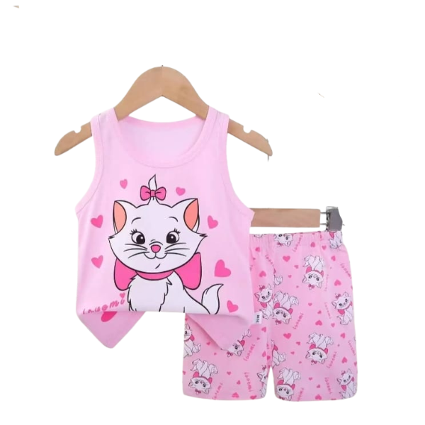 Baby & Kids 2pcs Printed T-shirt Set (3mths-6yrs)