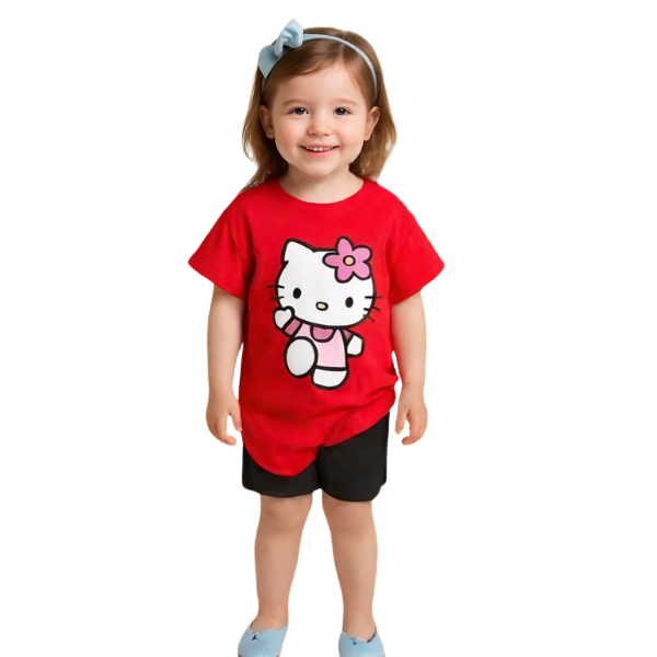 Baby & Kids 2pcs Printed T-shirt Set (3mths-6yrs)