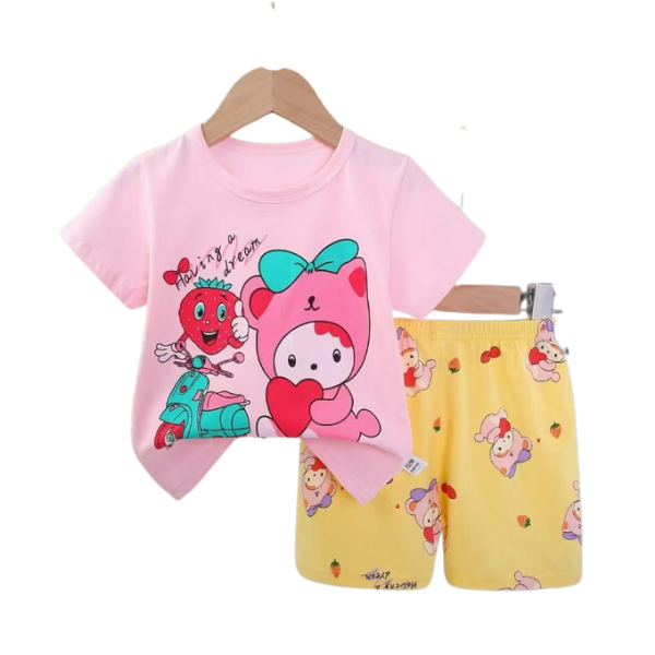 Baby & Kids 2pcs Printed T-shirt Set (3mths-7yrs)