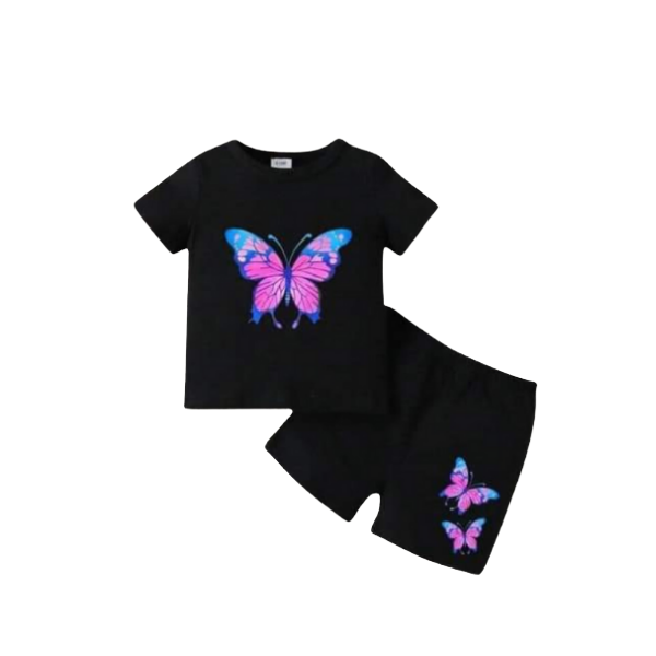 Baby & Kids 2pcs Printed T-shirt Set (3mths-6yrs)