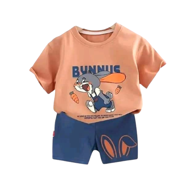 Baby & Kids 2pcs Printed T-shirt Set (3mths-6yrs)