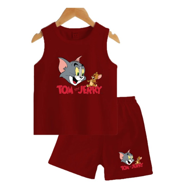 Baby & Kids 2pcs Tom Jerry Printed T-shirt Set (3mths 6yrs)