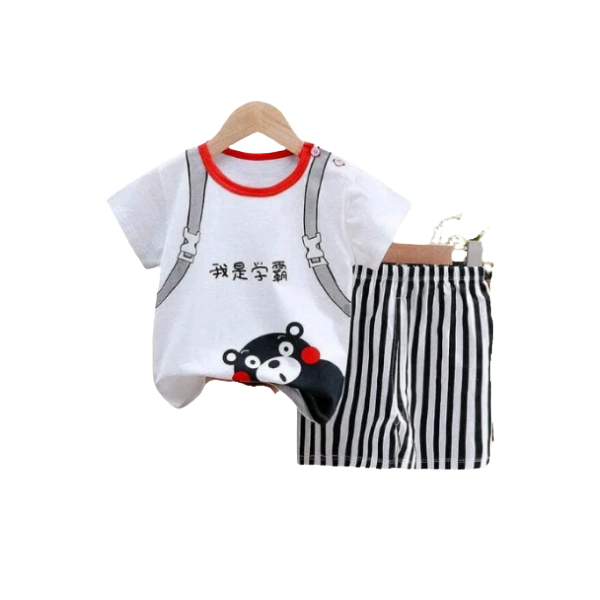 Baby & Kids 2pcs Printed T-shirt Set (3mths-6yrs)