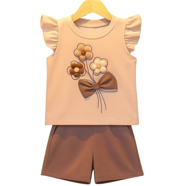Baby & Kids 2pcs Printed T-shirt Set (3mths-6yrs)
