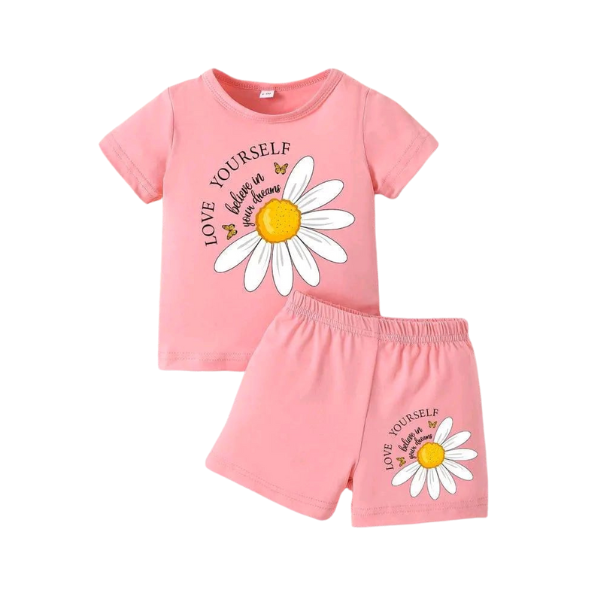 Baby & Kids 2pcs Printed T-shirt Set (3mths-6yrs)