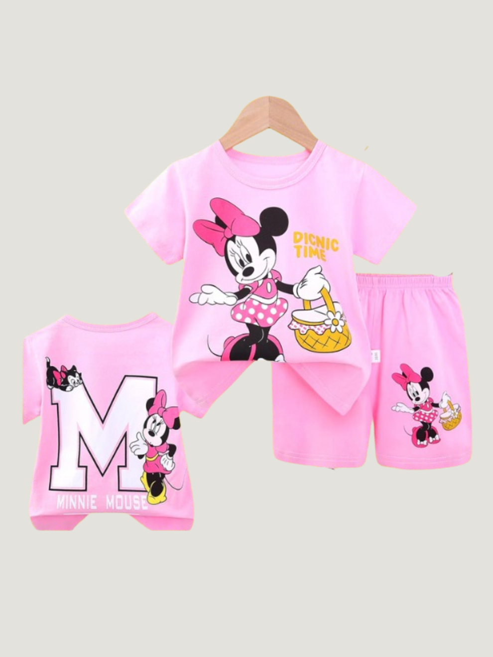 Baby & Kids 2pcs Printed T-shirt Set (3mths-6yrs)