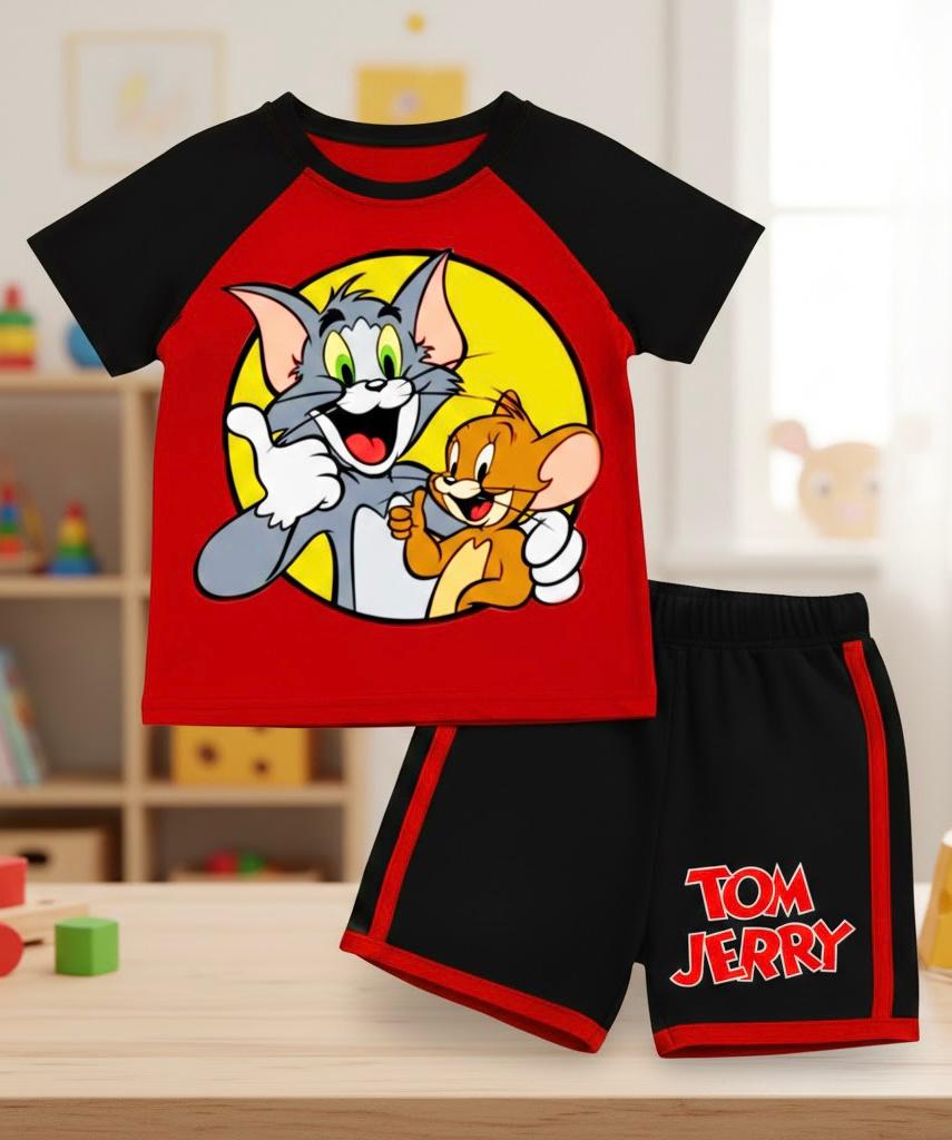 Baby & Kids Printed T-shirt Set(1yrs-7yrs)