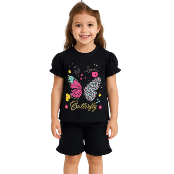 Baby & Kids 2pcs Printed T-shirt Set {without shos}(3mths-6yrs)
