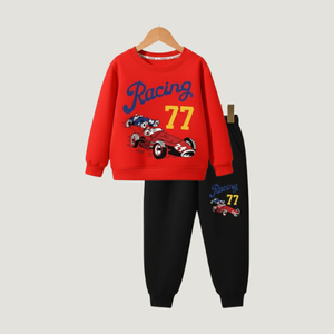 Baby & Kids Winter Printed Joggers & Sweatshirt Set (3M-8yrs)