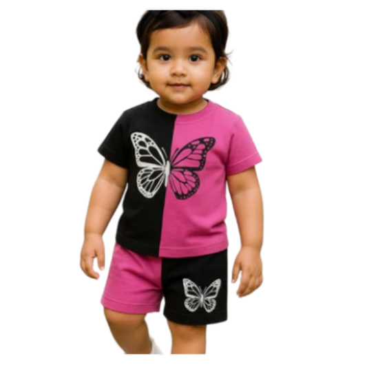 Baby & Kids 2pcs  Printed T-shirt Set (3mths-6yrs)