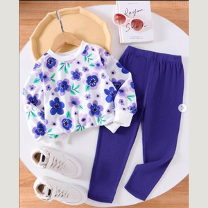 Baby & Kids Winter Printed Joggers & Sweatshirt Set (3M-8yrs)