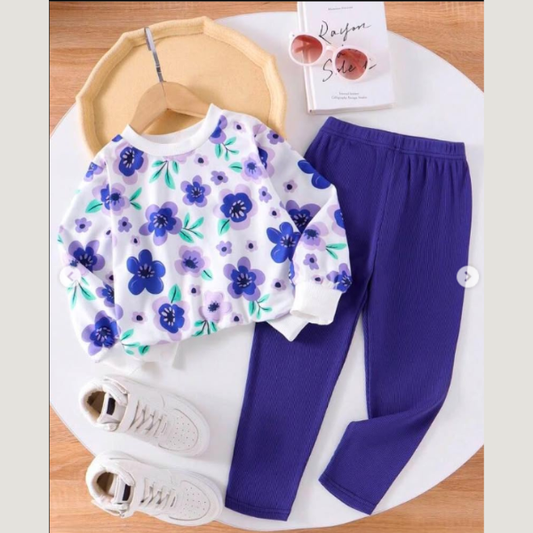 Baby & Kids Winter Printed Joggers & Sweatshirt Set (3M-8yrs)