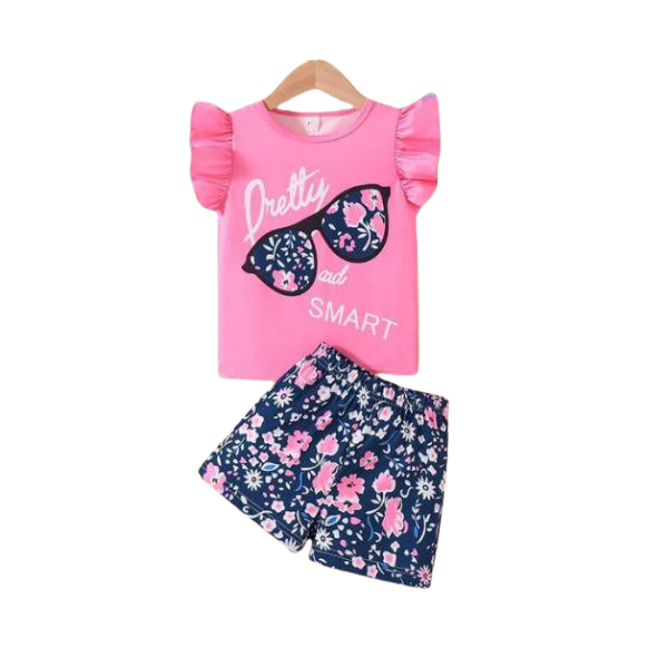 Baby & Kids 2pcs  Printed T-shirt Set (3mths-6yrs)