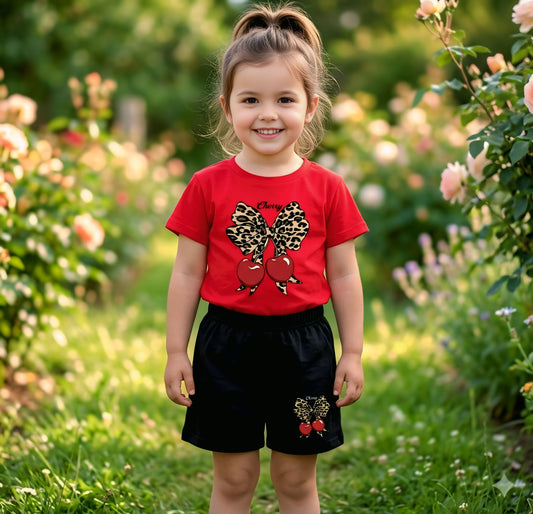 Baby & Kids 2pcs  Printed T-shirt Set (3mths-6yrs)