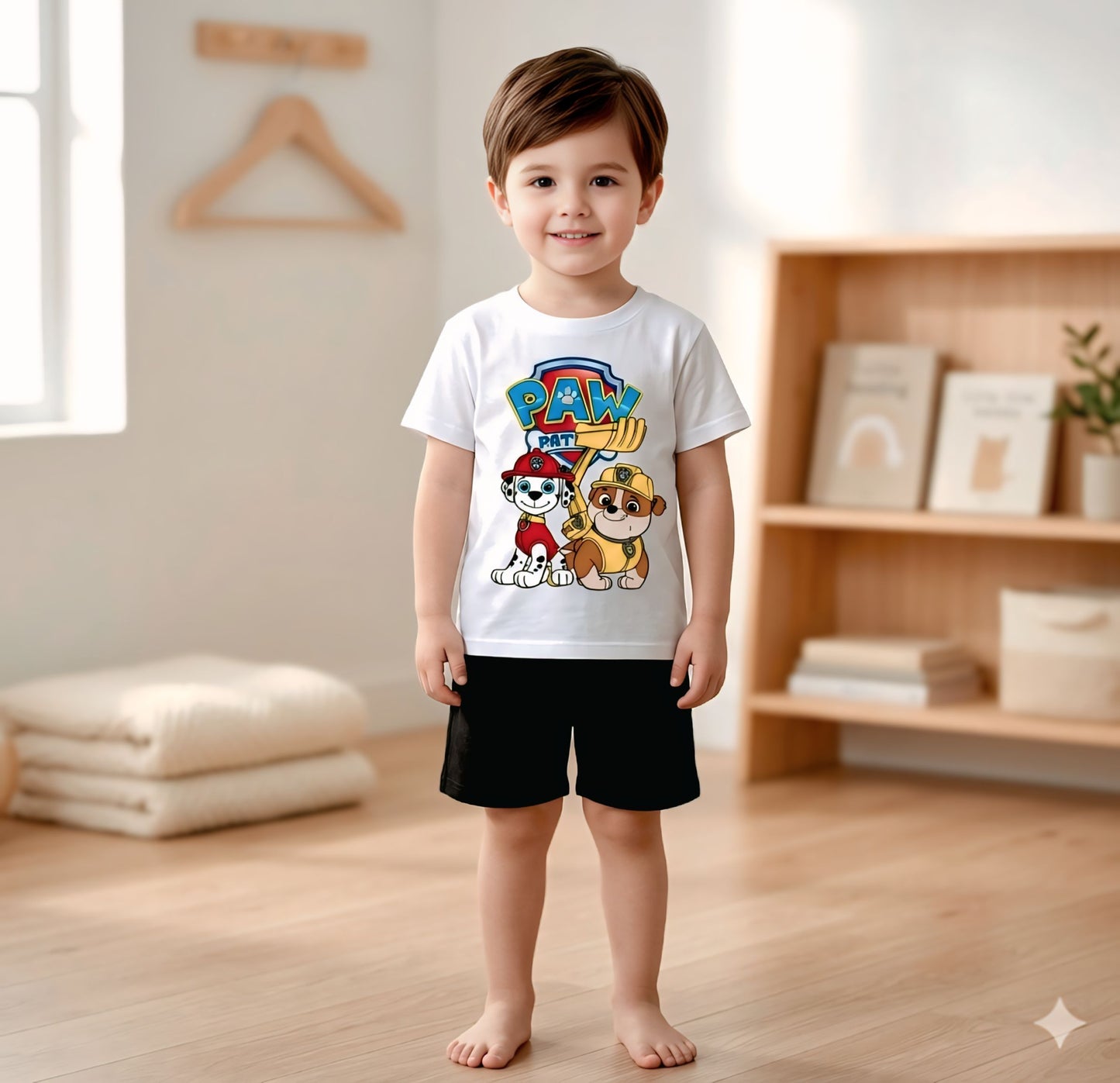 Baby & Kids 2pcs  Printed T-shirt Set (3mths-6yrs)