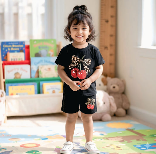 Baby & Kids 2pcs  Printed T-shirt Set {without shos}(3mths-6yrs)