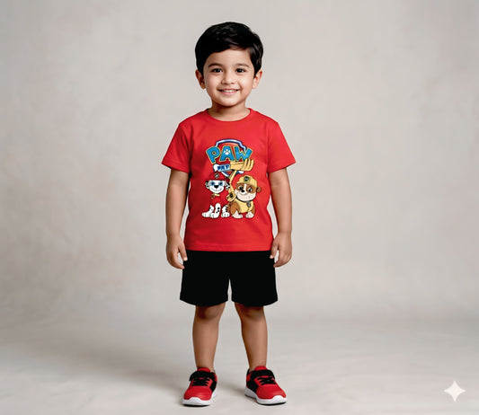 Baby & Kids 2pcs  Printed T-shirt Set (3mths-6yrs)
