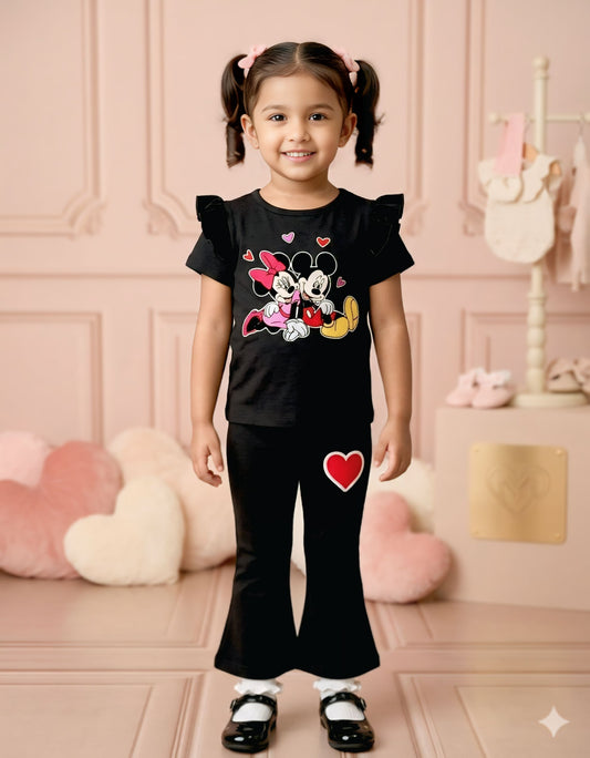 Baby & Kids Printed T-shirt & long Pant  Set (1yrs-7yrs)