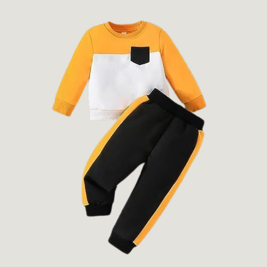 Baby & Kids Winter Printed Joggers &  sweatshirt Set (3M-8yrs)