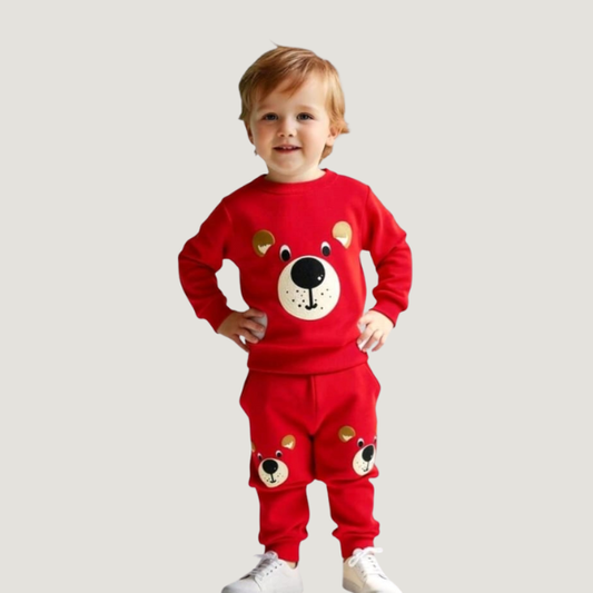 Baby & Kids Winter Printed Joggers & Sweatshirt Set (3M-8yrs)