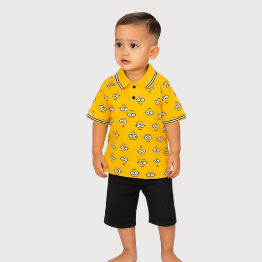 Baby & Kids 2pcs Polo T-shirt & Gabardine pant Set (2yrs-12yrs)