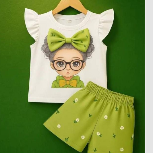 Baby & Kids 2pcs  Printed T-shirt Set (3mths-6yrs)