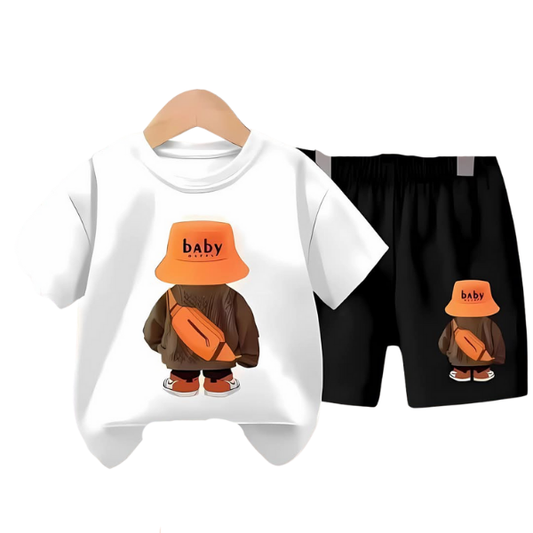 Baby & Kids 2pcs  Printed T-shirt Set (3mths-6yrs)