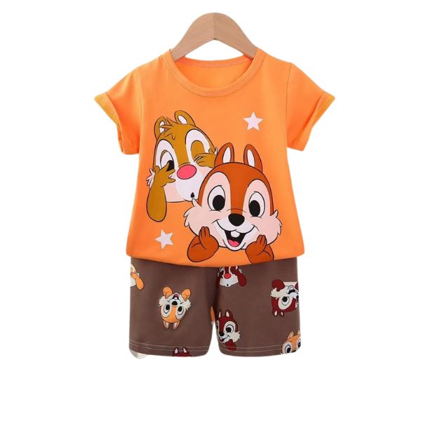 Baby & Kids 2pcs  Printed T-shirt Set (3mths-6yrs)