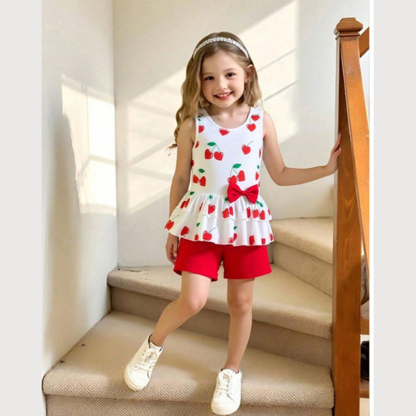 Baby & Kids 2pcs  Printed T-shirt Set (1yrs -8yrs)