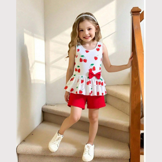 Baby & Kids 2pcs  Printed T-shirt Set (1yrs -8yrs)