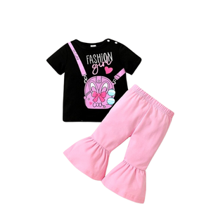 Baby & Kids 2pcs  Printed T-shirt & Full Pant (3mths-12yrs)