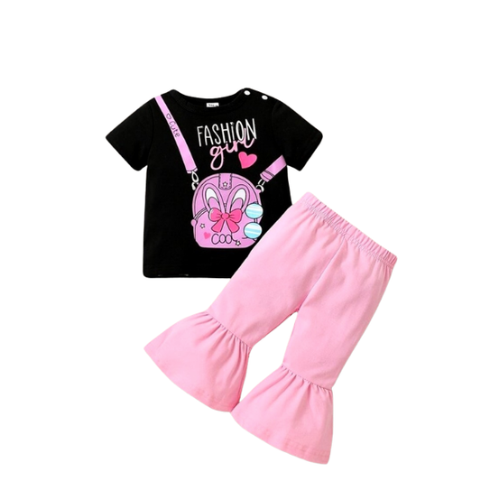 Baby & Kids 2pcs  Printed T-shirt Set (3mths-8yrs)