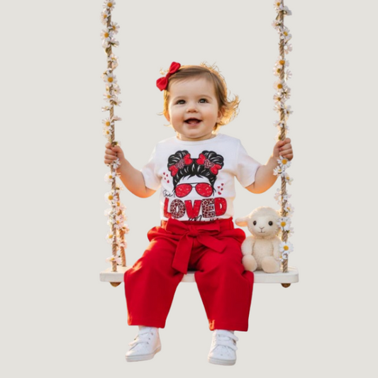 Baby & Kids 2pcs Printed T-shirt & Full Pant (2yrs-12yrs)