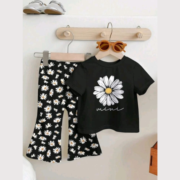 Baby & Kids 2pcs Printed T-shirt & Full Pant (3m-12yrs)