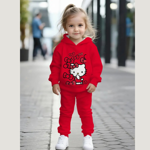 Baby & Kids Winter Printed Joggers & Hoddie Set (3M-8yrs) {With out shos}