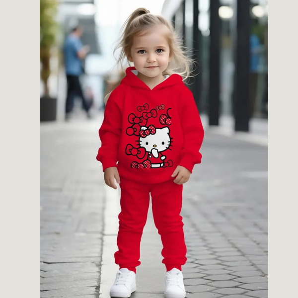 Baby & Kids Winter Printed Joggers & Hoddie Set (3M-8yrs) {With out shos}