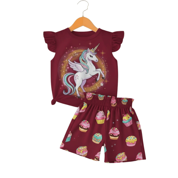 Baby & Kids 2pcs  Printed T-shirt Set (3mths-6yrs)