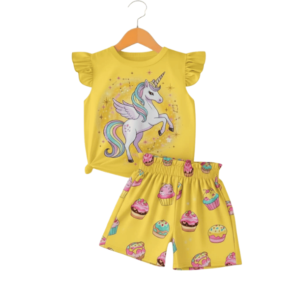 Baby & Kids 2pcs  Printed T-shirt Set (3mths-6yrs)