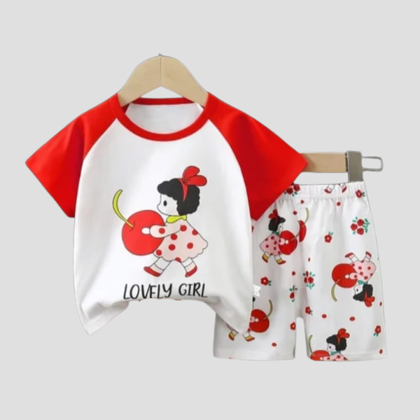 Baby & Kids 2pcs  Printed T-shirt Set (3mths-6yrs)