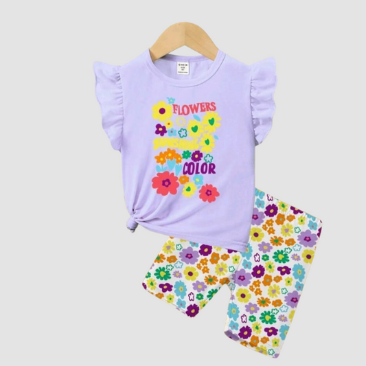 Baby & Kids 2pcs  Printed T-shirt Set (3mths-6yrs)