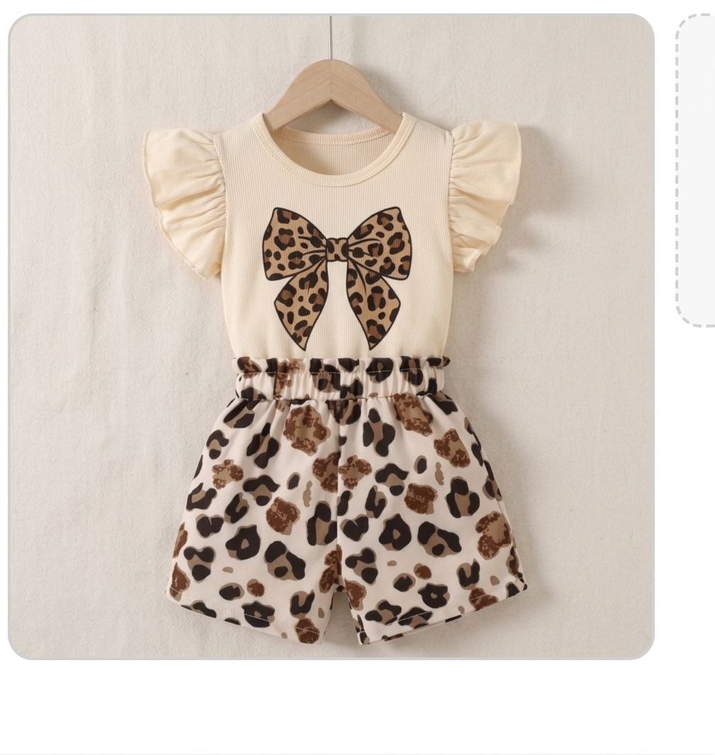 Baby & Kids 2pcs  Printed T-shirt Set (3mths-6yrs)