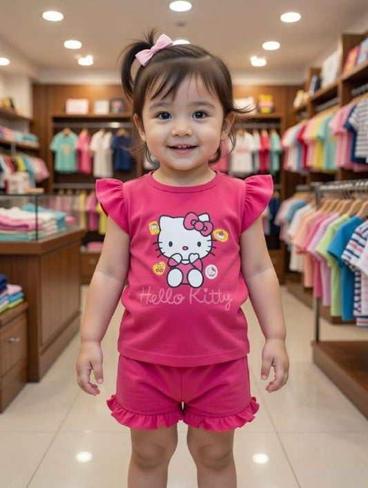 Baby & Kids 2pcs Printed T-shirt & Pant set (3M-7yrs)