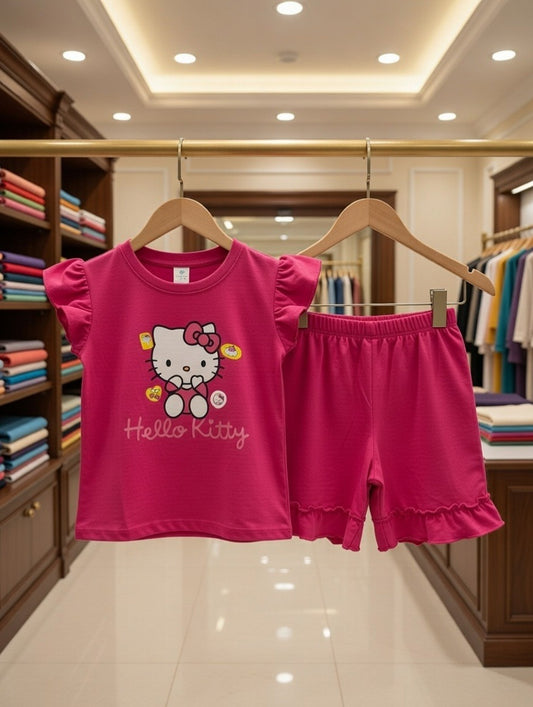 Baby & Kids 2pcs Printed T-shirt & Pant set (3M-7yrs)