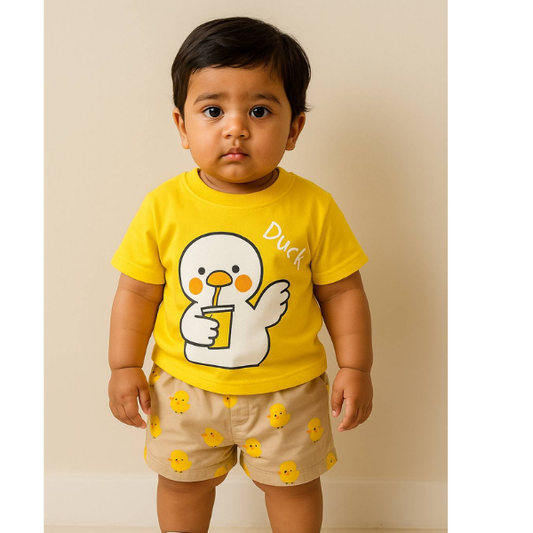 Baby & Kids 2pcs  Printed T-shirt Set (3mths-6yrs)